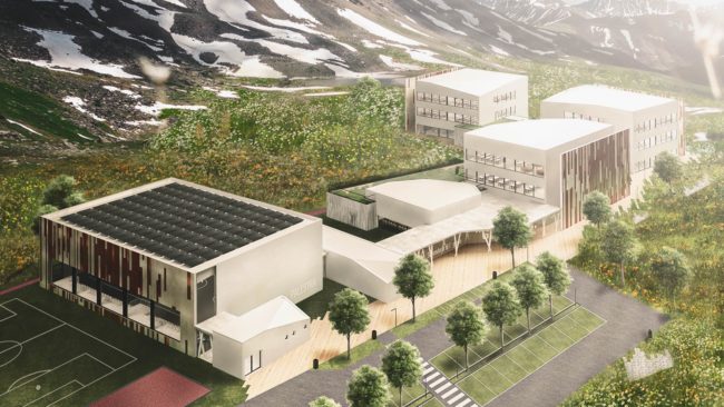 progetto per concorso scuola istituto architettura pattern design